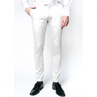 B&B menswear กางเกงชิโน่ ขายาว สีขาว Chino Pant (สีขาว) B&B menswear กางเกงชิโน่ ขายาว สีขาว Chino Pant (สีขาว)