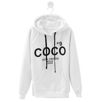 โอ้สตรีเสื้อฮู้ด COCO เสื้อแจ็กเก็ตพิมพ์เหงื่อเสื้อแบบสวมฮู้ดเสื้อตัวนอกเสื้อขาว โอ้สตรีเสื้อฮู้ด COCO เสื้อแจ็กเก็ตพิมพ์เหงื่อเสื้อแบบสวมฮู้ดเสื้อตัวนอกเสื้อขาว