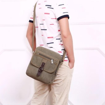 OSAKA กระเป๋าผู้ชายสะพายข้าง สะพายไหล่ ผ้าCANVAS รุ่น SA06 - สีเขียว OSAKA กระเป๋าผู้ชายสะพายข้าง สะพายไหล่ ผ้าCANVAS รุ่น SA06 - สีเขียว