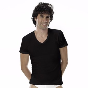 Sanremo แซนรีโม เสื้อแขนสั้นคอวี Quick Dry Pack 2 ตัว รุ่น NIS-SCUPA2-BL สีดำ Sanremo แซนรีโม เสื้อแขนสั้นคอวี Quick Dry Pack 2 ตัว รุ่น NIS-SCUPA2-BL สีดำ