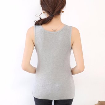 NW Fashion เสื้อแขนกุดแฟชั่น สีเทา