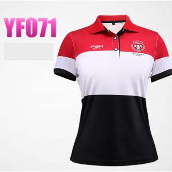 EXCEED เสื้อกอล์ฟสุภาพสตรีรุ่นใหม่ล่าสุด YF071 สีขาวแถบแดง Women Golf Shirt Dry Fit Breathable Softextile Golf Polo Shirt Jacket Summer Fashion Short Sleeve Tshirt Fitness Casual Sports ( WHITE-RED ) EXCEED เสื้อกอล์ฟสุภาพสตรีรุ่นใหม่ล่าสุด YF071 สีขาวแถบแดง Women Golf Shirt Dry Fit Breathable Softextile Golf Polo Shirt Jacket Summer Fashion Short Sleeve Tshirt Fitness Casual Sports ( WHITE-RED )