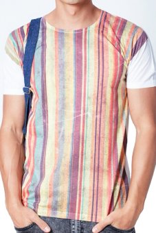 5th Avenue เสื้อยืดคอกลม Rain Bow Full Print (White) 5th Avenue เสื้อยืดคอกลม Rain Bow Full Print (White)
