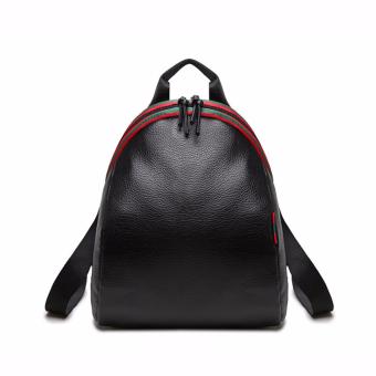 St martshop กระเป๋าเป้สะพายหลังหนังใหม่ สไตล์เกาหลี ญี่ปุ่น รุ่น stf06 (สีดำ) St martshop กระเป๋าเป้สะพายหลังหนังใหม่ สไตล์เกาหลี ญี่ปุ่น รุ่น stf06 (สีดำ)