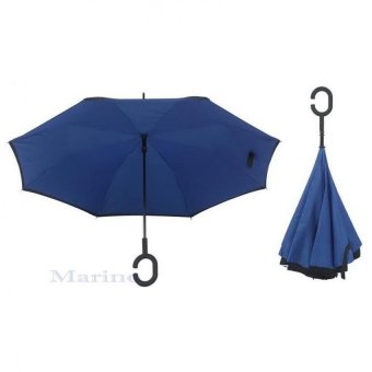 Marino ร่มหุบกลับด้าน 2 ชั้น มือจับตัว C จำนวน 1 คัน No.0196 - D.Blue Marino ร่มหุบกลับด้าน 2 ชั้น มือจับตัว C จำนวน 1 คัน No.0196 - D.Blue
