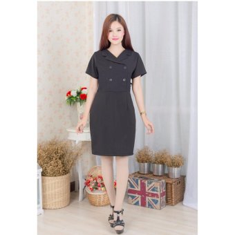 Pitchaya ชุดเดรสดำแต่งปก de552(สีดำ) Pitchaya ชุดเดรสดำแต่งปก de552(สีดำ)
