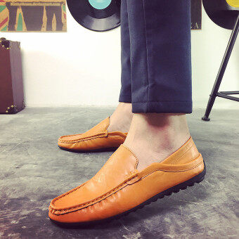 แฟชั่นรองเท้าหนังลื่นคนขับ Loafers อังกฤษแต่งตัวรองเท้าลำลอง แฟชั่นรองเท้าหนังลื่นคนขับ Loafers อังกฤษแต่งตัวรองเท้าลำลอง