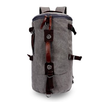Keystone กระเป๋าเป้ Canvas แนว Retro Casual & Sport สีเทา Keystone กระเป๋าเป้ Canvas แนว Retro Casual & Sport สีเทา