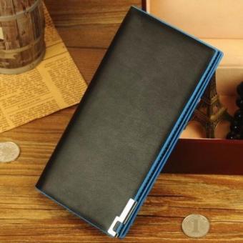 Matteo กระเป๋าใส่เช็คและเงินสำหรับผู้ชาย รุ่น Long Wallet - สีดำ/ฟ้า Matteo กระเป๋าใส่เช็คและเงินสำหรับผู้ชาย รุ่น Long Wallet - สีดำ/ฟ้า