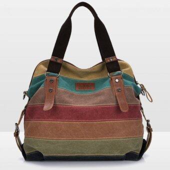 good Big Size: 37x36x15cm กระเป๋าแฟชั่น กระเป๋า Big Canvas bag Rainbow Fashion Women Bag good Big Size: 37x36x15cm กระเป๋าแฟชั่น กระเป๋า Big Canvas bag Rainbow Fashion Women Bag