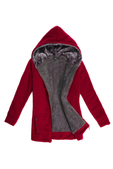 แฟชั่นหน้าหนาวสาว Toprank เสื้อนอกผ้าขนสัตว์ขนสัตว์อุ่นสบาย Hoodies นานเหงื่อเสื้อแจ็กเก็ตขนแกะ (สีแดง) แฟชั่นหน้าหนาวสาว Toprank เสื้อนอกผ้าขนสัตว์ขนสัตว์อุ่นสบาย Hoodies นานเหงื่อเสื้อแจ็กเก็ตขนแกะ (สีแดง)