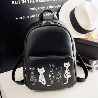 Little Bag กระเป๋าเป้เกาหลี กระเป๋าสะพายหลังผู้หญิง กระเป๋าแฟชั่น backpack women รุ่น LP-142 (สีดำ) Little Bag กระเป๋าเป้เกาหลี กระเป๋าสะพายหลังผู้หญิง กระเป๋าแฟชั่น backpack women รุ่น LP-142 (สีดำ)