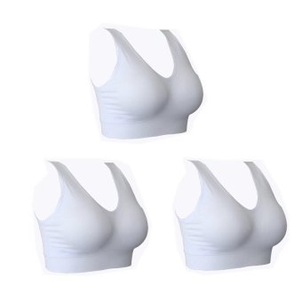 Like ENJOYSHOP Wonder Bra ชุดชั้นในกระชับไร้รอยต่อ ชุดชั้นใน เสื้อผ้าสตรี (สีขาว) แพ็ค 3ชิ้น Like ENJOYSHOP Wonder Bra ชุดชั้นในกระชับไร้รอยต่อ ชุดชั้นใน เสื้อผ้าสตรี (สีขาว) แพ็ค 3ชิ้น