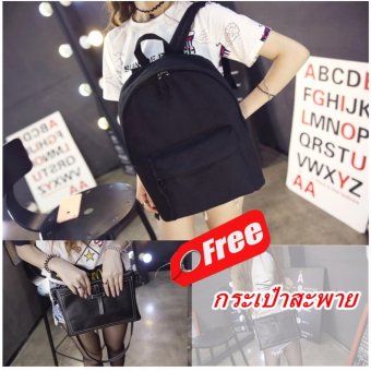 Peimm Modello Fashions Korea 2 ใบ กระเป๋าเป้สะพายหลัง+กระเป๋าสะพาย กันน้ำ สไตส์เกาหลี Peimm Modello Fashions Korea 2 ใบ กระเป๋าเป้สะพายหลัง+กระเป๋าสะพาย กันน้ำ สไตส์เกาหลี