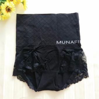 MUNAFIE กางเกงใน กระชับสัดส่วน ลดพุง เก็บหน้าท้อง (สีดำ) - 1 ตัว MUNAFIE กางเกงใน กระชับสัดส่วน ลดพุง เก็บหน้าท้อง (สีดำ) - 1 ตัว