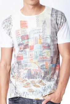 5th Avenue เสื้อยืดคอกลม Draw Time Square (White) 5th Avenue เสื้อยืดคอกลม Draw Time Square (White)