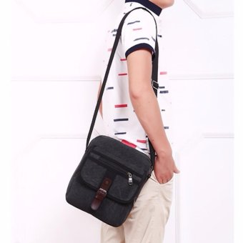 OSAKA กระเป๋าผู้ชายสะพายข้าง สะพายไหล่ ผ้าCANVAS รุ่น SA06 - สีดำ OSAKA กระเป๋าผู้ชายสะพายข้าง สะพายไหล่ ผ้าCANVAS รุ่น SA06 - สีดำ