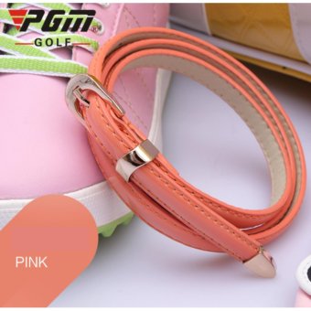EXCEED LADY GOLF BELT PINK COLOUR เข็มขัดหนังนักกอล์ฟผู้หญิง PGM (PD008) สีชมพูอ่อน EXCEED LADY GOLF BELT PINK COLOUR เข็มขัดหนังนักกอล์ฟผู้หญิง PGM (PD008) สีชมพูอ่อน