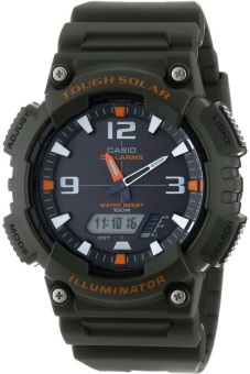Casio Standard นาฬิกาข้อมือผู้ชาย สีเขียวทหาร สายเรซิ่น รุ่น AQ-S810W-3AVDF Casio Standard นาฬิกาข้อมือผู้ชาย สีเขียวทหาร สายเรซิ่น รุ่น AQ-S810W-3AVDF