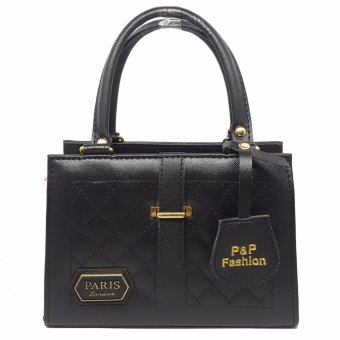 P&P Fashion Women Bag กระเป๋าถือแฟชั่นพร้อมสะพายข้างขายดี (สีดำ) P&P Fashion Women Bag กระเป๋าถือแฟชั่นพร้อมสะพายข้างขายดี (สีดำ)
