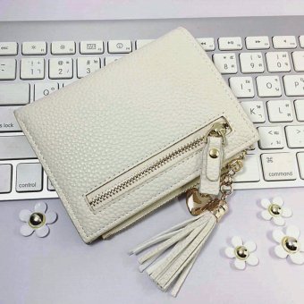 Korean style กระเป๋าสตางค์ผู้หญิงใบสั้น รุ่น AC-003CM(สีครีม) Korean style กระเป๋าสตางค์ผู้หญิงใบสั้น รุ่น AC-003CM(สีครีม)