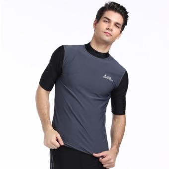 Streamline เสื้อว่ายน้ำผู้ชายแขนสั้น กันแดด สีเทา(Int:S) Streamline เสื้อว่ายน้ำผู้ชายแขนสั้น กันแดด สีเทา(Int:S)