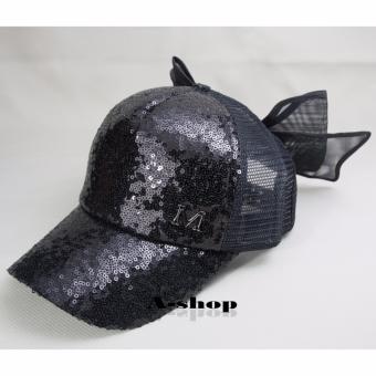 A-shop หมวกแก๊ป หมวกแฟชั่น ผู้หญิง สีดำ Hat070-02 A-shop หมวกแก๊ป หมวกแฟชั่น ผู้หญิง สีดำ Hat070-02