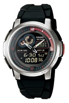 Casio Standard นาฬิกาข้อมือผู้ชาย สายเรซิน รุ่น AQF-102W-1BVDF - สีดำ Casio Standard นาฬิกาข้อมือผู้ชาย สายเรซิน รุ่น AQF-102W-1BVDF - สีดำ