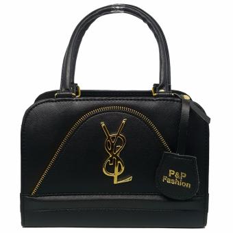 P&P Fashion Women Bag กระเป๋าถือแฟชั่นพร้อมสะพายข้างขายดี (สีดำ) P&P Fashion Women Bag กระเป๋าถือแฟชั่นพร้อมสะพายข้างขายดี (สีดำ)