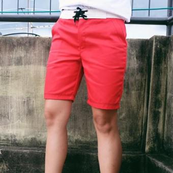 Play Hard กางเกงขาสั้น ลำลอง สีแดง Play Hard กางเกงขาสั้น ลำลอง สีแดง