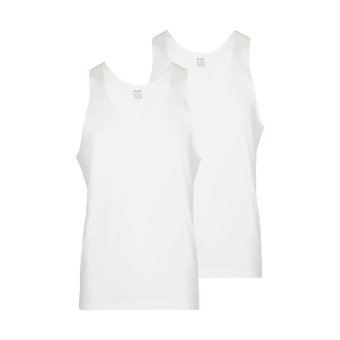 F&F เสื้อกล้าม ชาย สีขาว แพ็ค 2 ตัว F&F เสื้อกล้าม ชาย สีขาว แพ็ค 2 ตัว