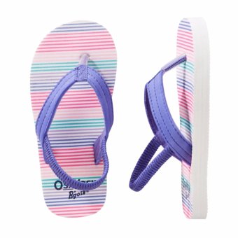 OSHKOSH รองเท้าแตะเด็ก ลาย Striped Blue OSHKOSH รองเท้าแตะเด็ก ลาย Striped Blue