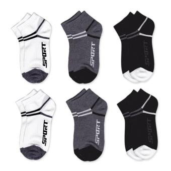 Dsox ถุงเท้าข้อตาตุ่ม Unisex ( 6 คู่ ) - คละสี Dsox ถุงเท้าข้อตาตุ่ม Unisex ( 6 คู่ ) - คละสี