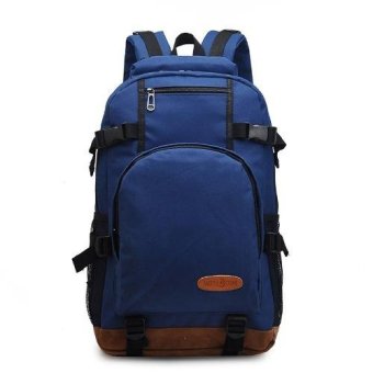 HS กระเป๋าเป้สะพายหลัง ผ้า Canvas ผสมรุ่น student bag HSWB0009 (Blue)(Int: One size) HS กระเป๋าเป้สะพายหลัง ผ้า Canvas ผสมรุ่น student bag HSWB0009 (Blue)(Int: One size)