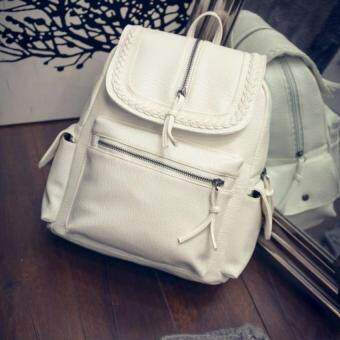 Premium Bag กระเป๋าเป้สะพายหลัง กระเป๋าเป้เกาหลี รุ่น PB016 (สีขาว) Premium Bag กระเป๋าเป้สะพายหลัง กระเป๋าเป้เกาหลี รุ่น PB016 (สีขาว)