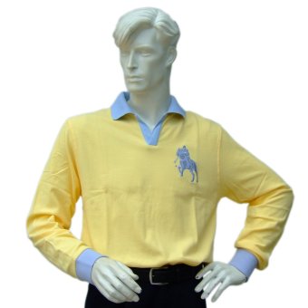 Poloace เสื้อโปโลแขนยาว เสื้อตีกอล์ฟสุภาพบุรุษ Polo Shirt PPM407001 Yellow Poloace เสื้อโปโลแขนยาว เสื้อตีกอล์ฟสุภาพบุรุษ Polo Shirt PPM407001 Yellow
