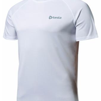 Tesla เสื้อคอกลม HyperDri Regular Fit- White Tesla เสื้อคอกลม HyperDri Regular Fit- White