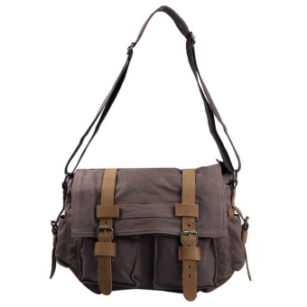 Augur 2138คนนำกระเป๋าสะพายหนังผ้าใบวินเทจ (กาแฟ) Augur 2138คนนำกระเป๋าสะพายหนังผ้าใบวินเทจ (กาแฟ)
