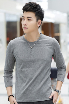 แฟชั่นเกาหลีผ้ายืดแขนยาว Hotyv ฝ้ายสบาย ๆ เสื้อยืด HTS033 สีเทา แฟชั่นเกาหลีผ้ายืดแขนยาว Hotyv ฝ้ายสบาย ๆ เสื้อยืด HTS033 สีเทา