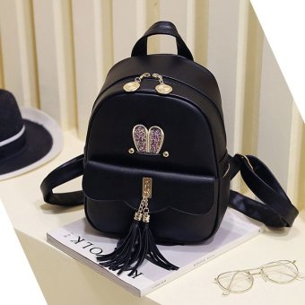 B'nana Beauty กระเป๋าเป้สะพายหลัง กระเป๋าเป้เกาหลี กระเป๋าสะพายหลังผู้หญิง backpack women รุ่น GB-03 (สีดำมีพู่) B'nana Beauty กระเป๋าเป้สะพายหลัง กระเป๋าเป้เกาหลี กระเป๋าสะพายหลังผู้หญิง backpack women รุ่น GB-03 (สีดำมีพู่)