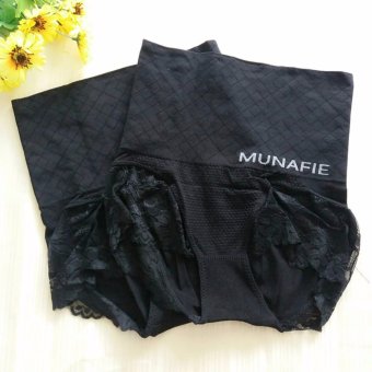 MUNAFIE กางเกงใน กระชับสัดส่วน ลดพุง เก็บหน้าท้อง (สีดำ) - 2 ตัว MUNAFIE กางเกงใน กระชับสัดส่วน ลดพุง เก็บหน้าท้อง (สีดำ) - 2 ตัว