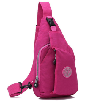 RICHCOCO กระเป๋าเป้ สายเดี่ยว Nylon leisure Backpack K03_02-Pink RICHCOCO กระเป๋าเป้ สายเดี่ยว Nylon leisure Backpack K03_02-Pink