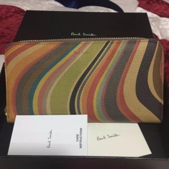 กระเป๋าสตางค์ผู้หญิงใบยาว Paul smith ลายซิคเนเจอร์ กระเป๋าสตางค์ผู้หญิงใบยาว Paul smith ลายซิคเนเจอร์