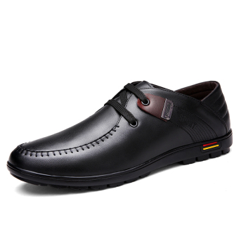 คนทำธุรกิจรองเท้าแฟชั่นแต่งตัว ShoesLeather คลาสสิก สีดำ คนทำธุรกิจรองเท้าแฟชั่นแต่งตัว ShoesLeather คลาสสิก สีดำ
