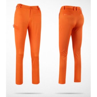 EXCEED LADY GOLF PANTS ( ORANGE ) กางเกงกอล์ฟสำหรับสุภาพสตรี สีส้ม KUZ018 EXCEED LADY GOLF PANTS ( ORANGE ) กางเกงกอล์ฟสำหรับสุภาพสตรี สีส้ม KUZ018