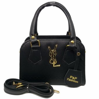 P&P Fashion Women Bag YL กระเป๋าถือแฟชั่นพร้อมสะพายข้างขายดี (สีดำ) P&P Fashion Women Bag YL กระเป๋าถือแฟชั่นพร้อมสะพายข้างขายดี (สีดำ)