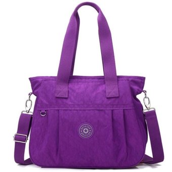 RICHCOCO กระเป๋าสะพาย เนื้อผ้าไนลอนกันน้ำ Waterproof Nylon Handbag (Violet) RICHCOCO กระเป๋าสะพาย เนื้อผ้าไนลอนกันน้ำ Waterproof Nylon Handbag (Violet)