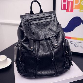 Premium Bag กระเป๋าเป้สะพายหลัง กระเป๋าเป้เกาหลี รุ่น PB018(สีดำ) Premium Bag กระเป๋าเป้สะพายหลัง กระเป๋าเป้เกาหลี รุ่น PB018(สีดำ)