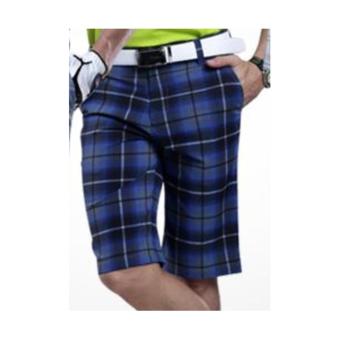 EXCEED กางเกงกอล์ฟขาสั้น KUZ010 #9 สีน้ำเงินเส้นดำ PGM Men's Golf Short Gentleman Plaid Quick Dry Sport Trousers Summer Breathable Short XXS-3XL NAVYBLUE-BLACK COLOUR EXCEED กางเกงกอล์ฟขาสั้น KUZ010 #9 สีน้ำเงินเส้นดำ PGM Men's Golf Short Gentleman Plaid Quick Dry Sport Trousers Summer Breathable Short XXS-3XL NAVYBLUE-BLACK COLOUR