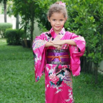 Princess of Asia ชุดกิโมโนญี่ปุ่นเด็ก (สีบานเย็น) Princess of Asia ชุดกิโมโนญี่ปุ่นเด็ก (สีบานเย็น)